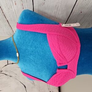 NWT Victoria Secret pink Swim Bikini Top Size 34B